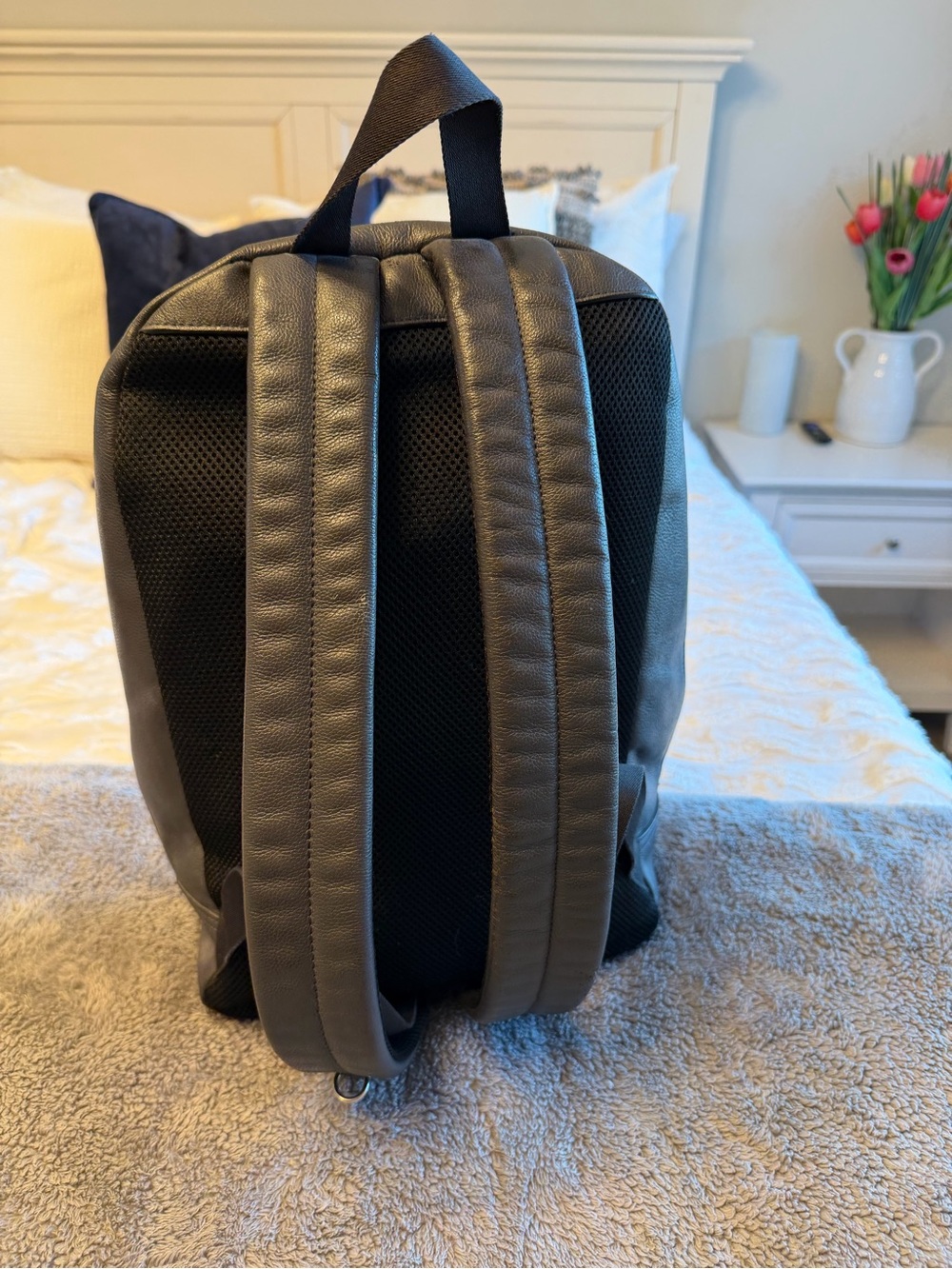 Coach Women's Blue Leather Backpack - Picture 5 of 8